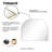 Dezerae Metal Arched Mirror for Mantel, Bathroom-1856041662