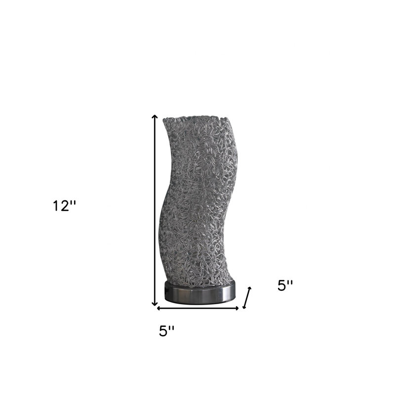 Lampe de table grise 12 po Friedegund