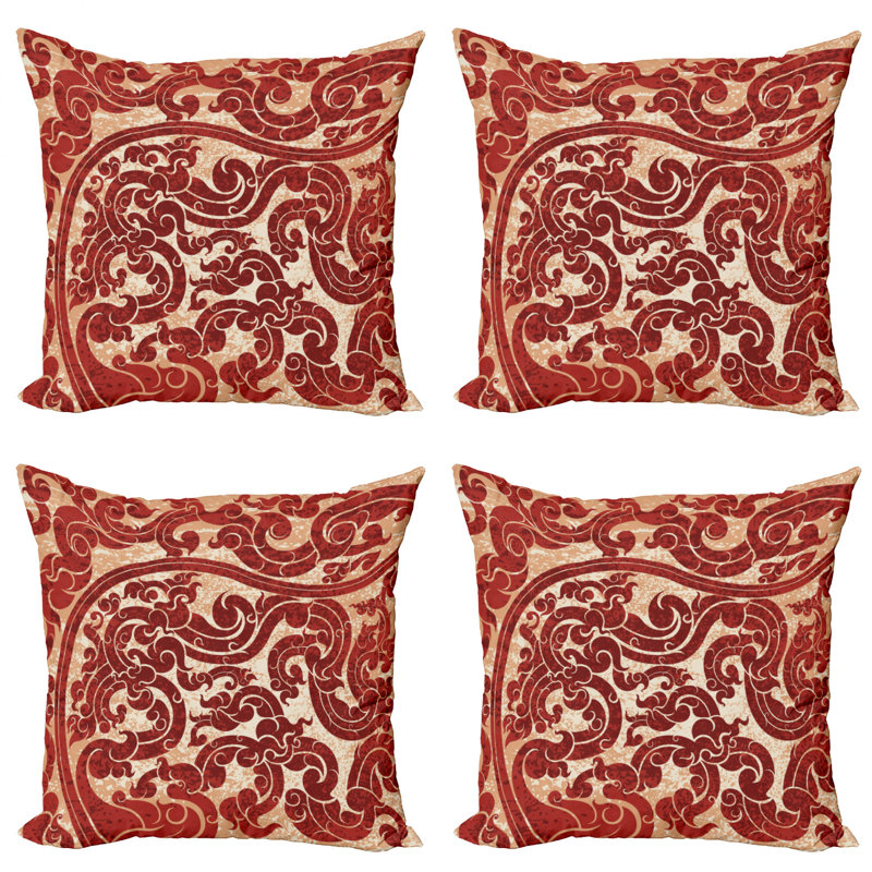 Ambesonne Abstract Reversible Pillow Cover, 18" x 18"