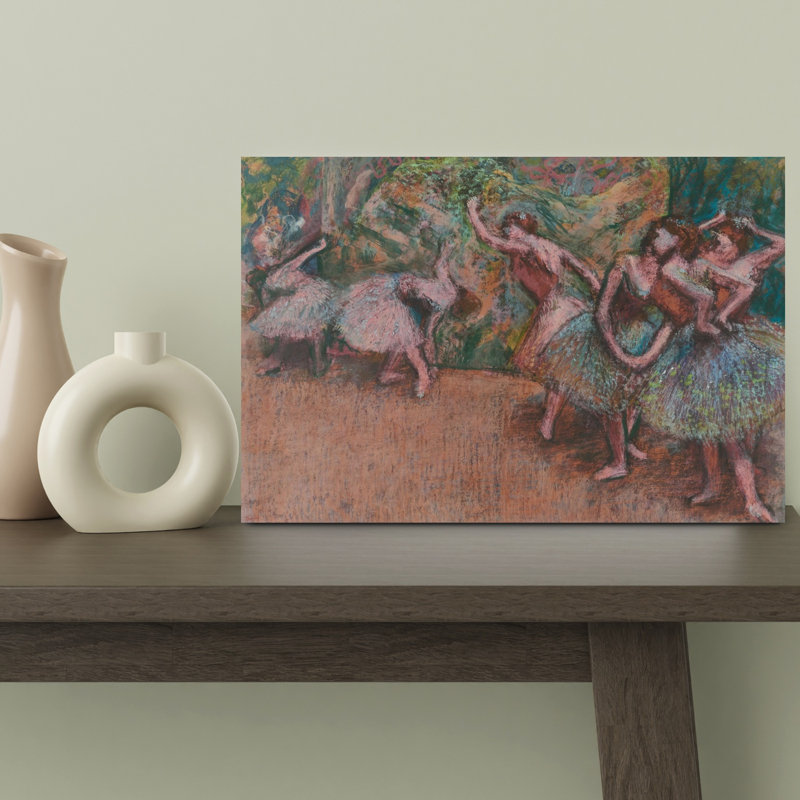 Scène de ballet, vers 1907. Estampe d'art mural abstraite et contemporaine., H 12 po x l 18 po