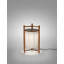 Kando - Lampe sur pied P / 76 - Teck - Abat-jour ruban-101256510