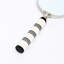 Elegant Cream & Black Resin Handle Magnifying Glass 