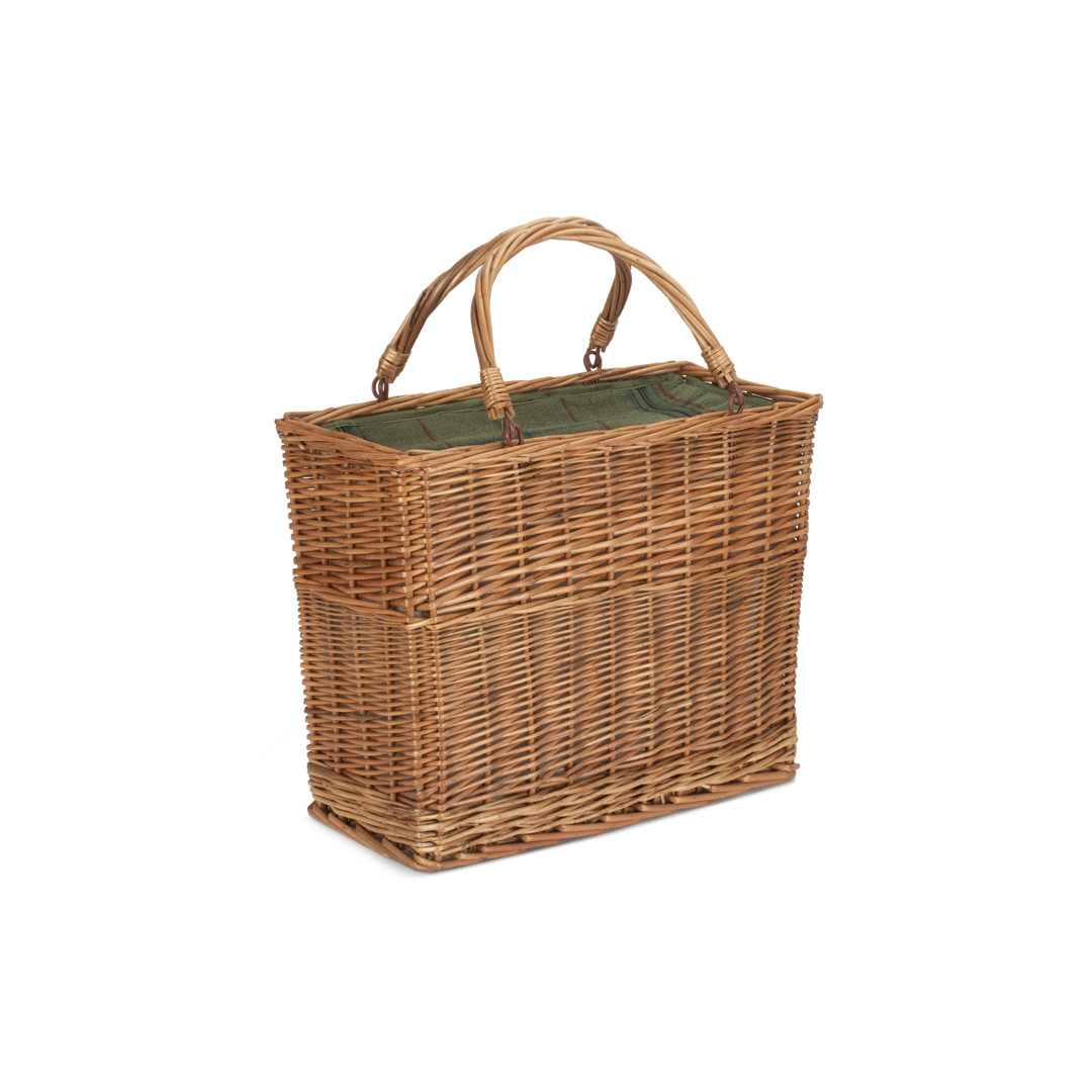 Wicker Tweed finish Picnic Cooler Basket