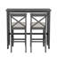Ensemble de coin-repas de cuisine rectangulaire en bois de 48 po Farmhouse-722578373-722578382-722578369
