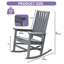 Chaise berçante d'extérieur en plastique PEHD Alizay-1314980031