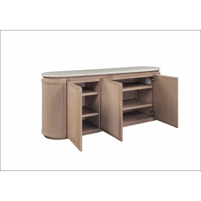 Stone Top and Rope Front Server