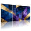 Ensemble de 3 tableaux sur toile à motif géométrique abstrait de galaxie-728552551