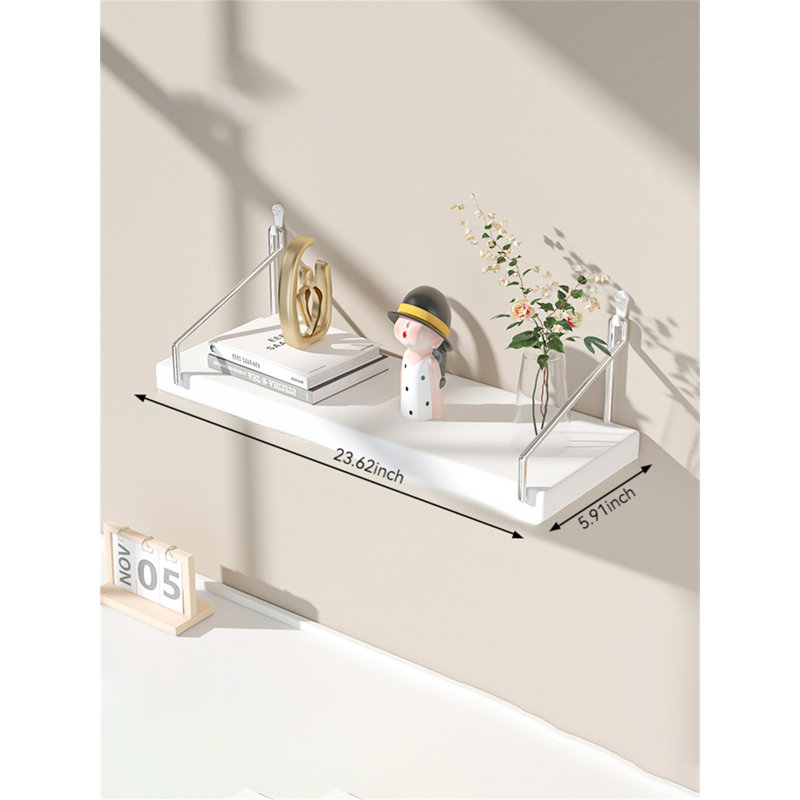 Tablette flottante Aodee, H 5,9 po x l 23,62 po x P 5,9 po