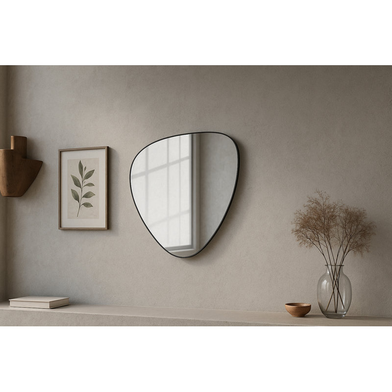 Mirsha Mirror, 30" x 23", Matte Black