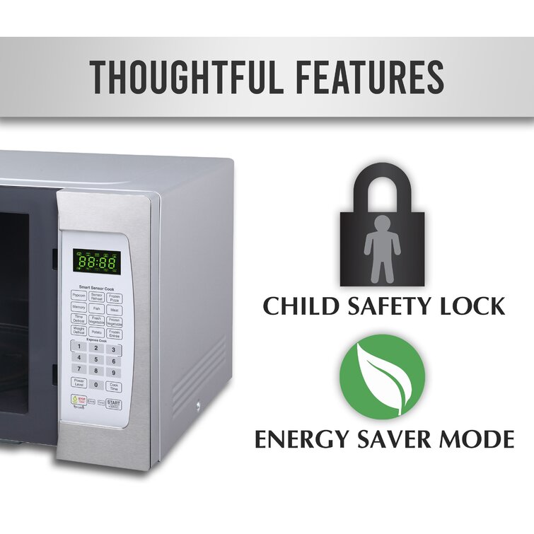Microwave oven safety lock