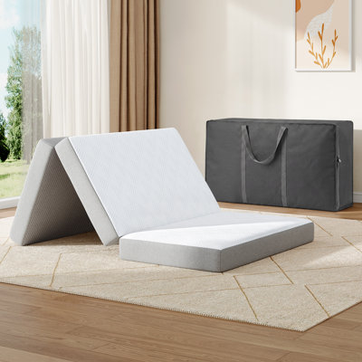 Tri-fold 4" Medium Memory Foam Mattress