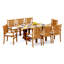 Cahyo Outdoor - Piece Teak Dining Set-740547076
