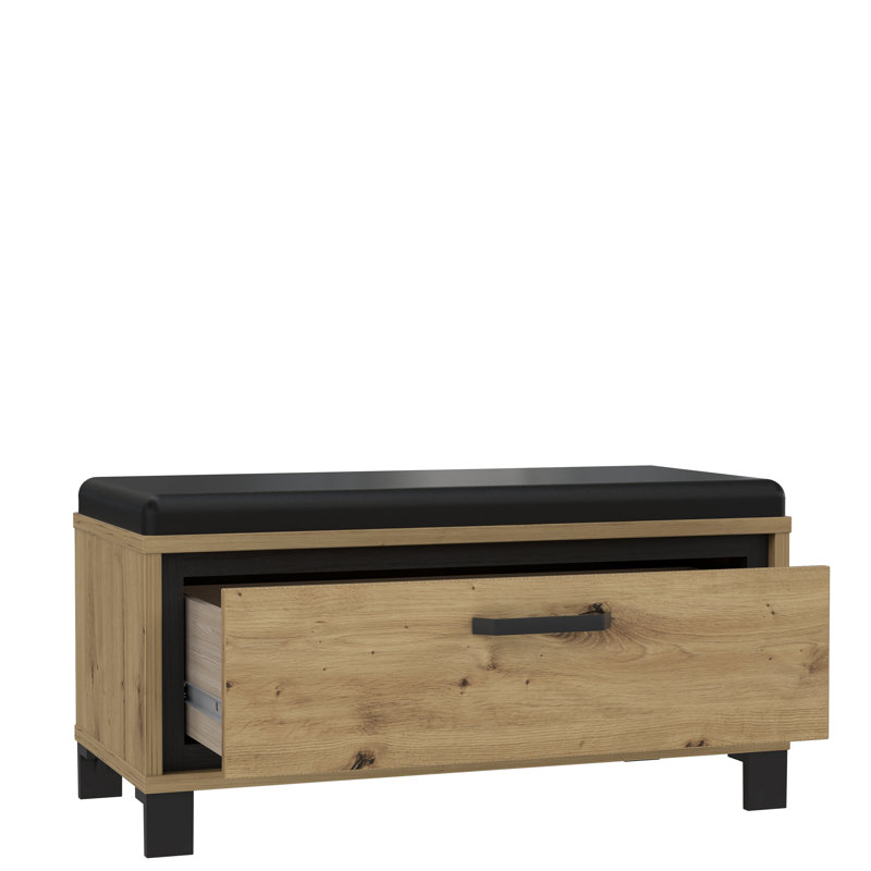 Crespin Faux Leather Upholstered Storage Bench