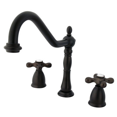 Kingston Brass Heritage Double-Handle Widespread Kitchen Faucet