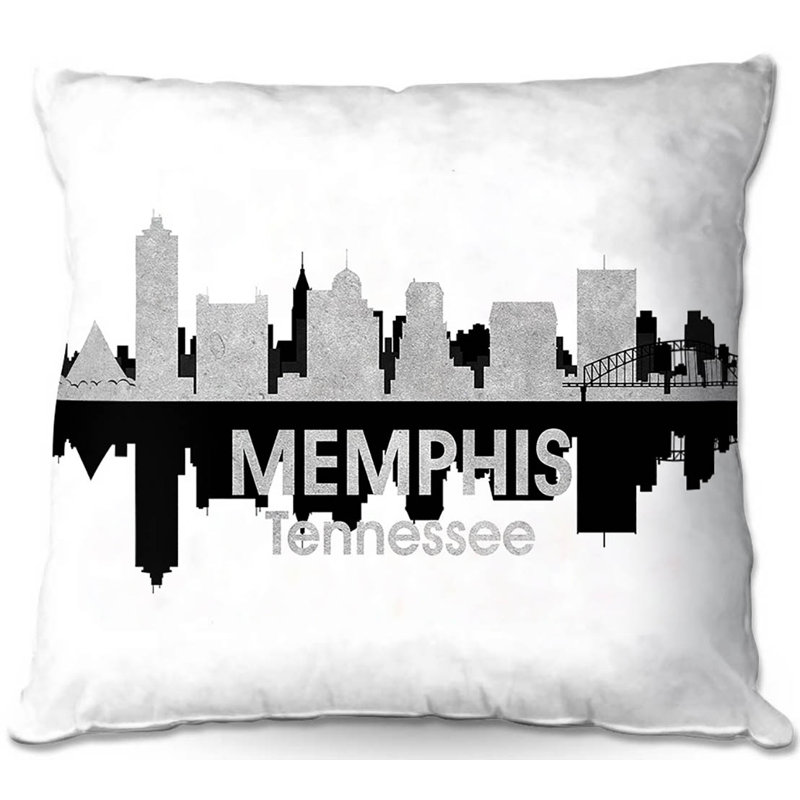 Coussin décoratif philadelphia pennsylvanie canapé city iv, 16 po x 1 po, Memphis, Tennessee