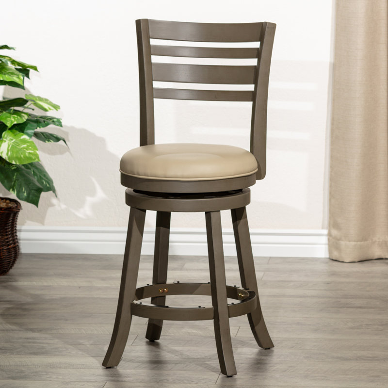 Tabouret Aia, Brun foncé, Noir, 40"