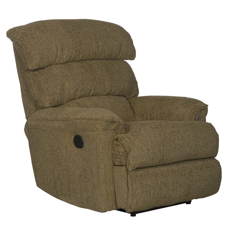 Baeten Upholstered Recliner, Brown Chenille, Power
