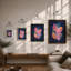 Geometric Leaf Arrangement Botanical - Print-568490464-568490470