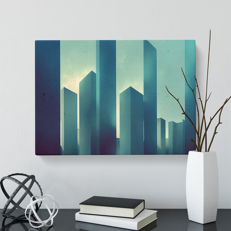 Futuristic Buildings Architecture Vol.3 - Wrapped Canvas Print, 35cm H x 50cm W x 3cm D