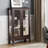 Exquisite 2 Doors Curio Cabinet With Tempered Glass, Mirrored Back, Adjustable Shelves And Light For Showcasing Precious Items In Style-1726567784