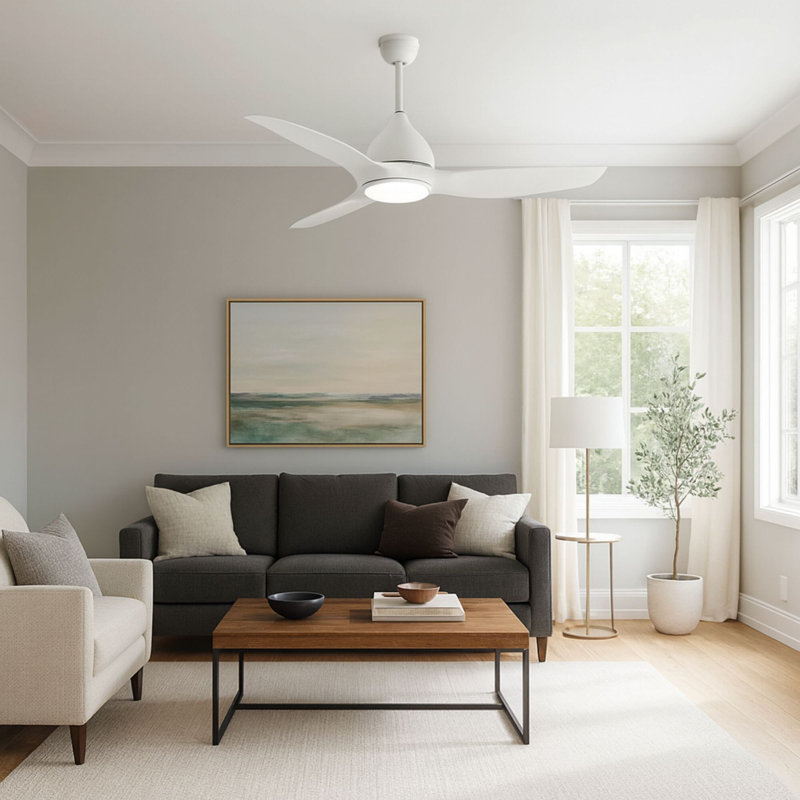 Ventilateur de plafond 3 pales SkyFan Altair, Blanc mat