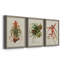 Elegant Tropicals IV - Ensemble de 3 peintures sur toile encadrées-1823053528-1823053535