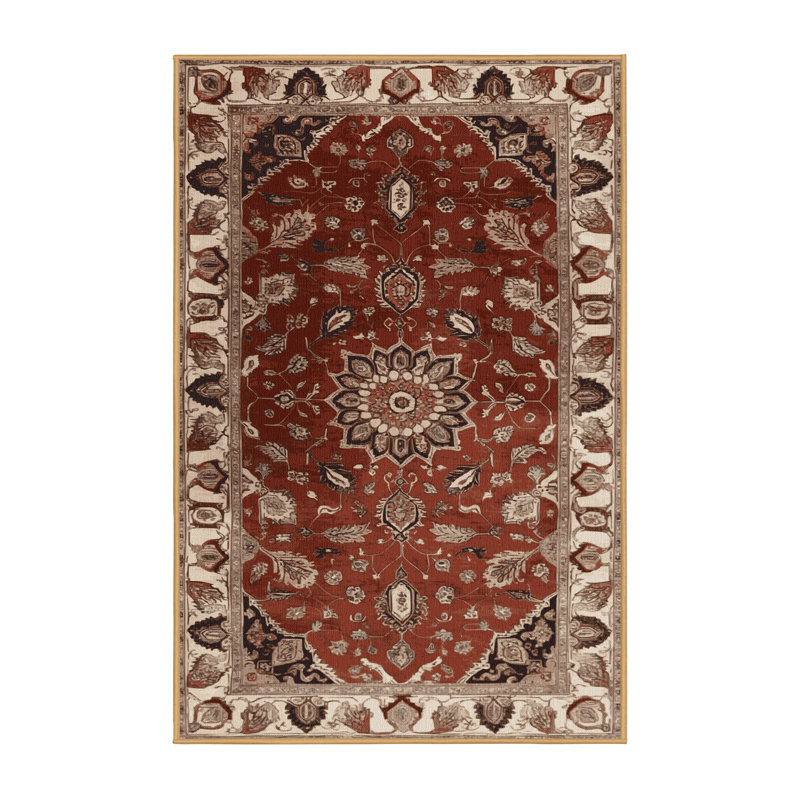 Tapis brun lavable à la machine