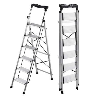 6 - Step Lightweight Folding Step Ladder