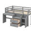 Lit mezzanine avec bureau et tiroirs Jianah-512639395-512639396