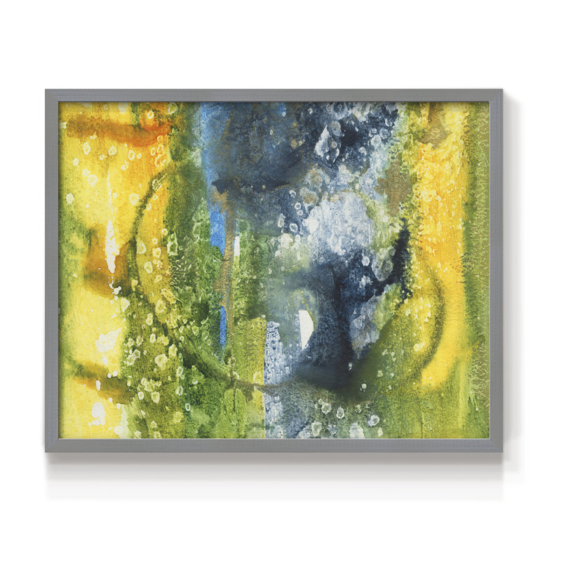 Aquatic Energy III - Reproduction encadrée - Restickable, Gris, H 22 po x l 28 po