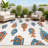 Wigand Modern Fish High-Low Navy/Orange/Cream Indoor/Outdoor Rug-69806513