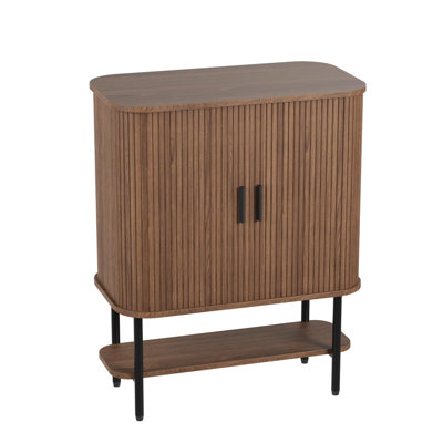 Coffee Bar Cabinet With Storage Glass Holder And Wine Rack