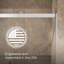 Levity Plus Less Sliding Shower Door, 81-5/8 In. H X 44-5/8 - 47-5/8 In. W, With 3/8 In.-Thick Crystal Clear Glass-1465223165