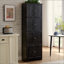 Élégante armoire de rangement à 8 portes avec 4 tablettes, idéale pour un décor organisé et élégant dans les salons, les cuisines et les bureaux-949779834