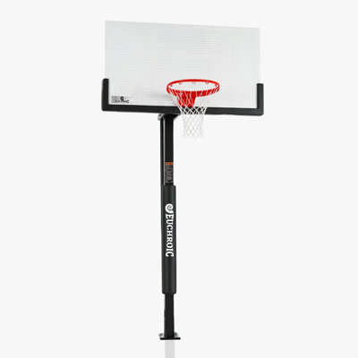 Euchroic 60" In-ground Basketball Hoop With Metal Backboard