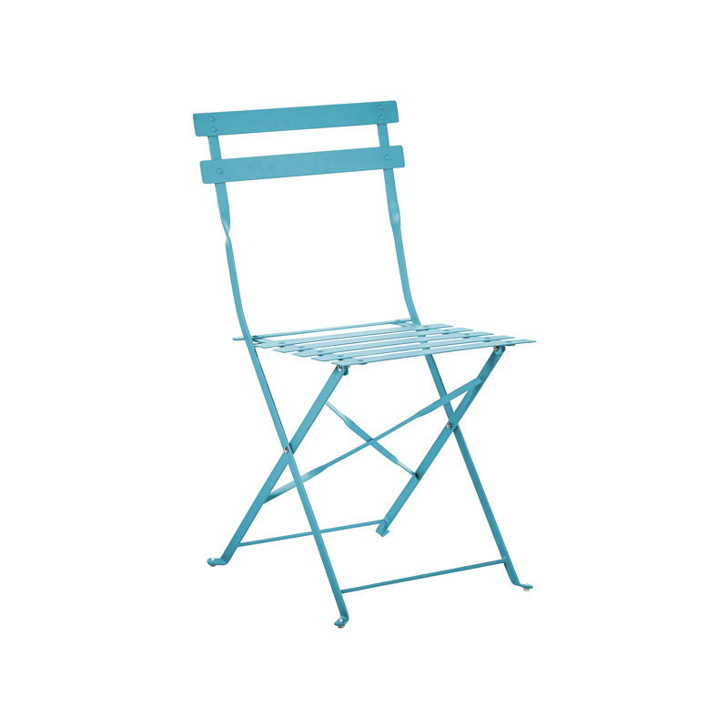 Bistro Set Metal Sea Blue Quetzy, Blue