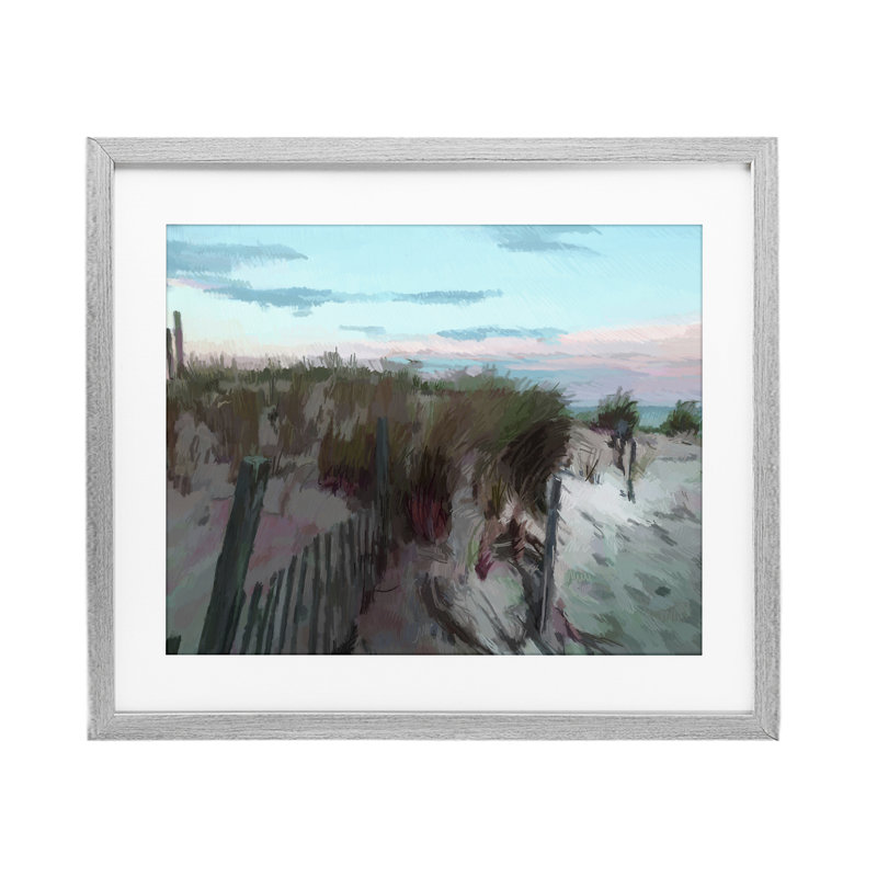 «Beach Dunes Horizon», reproduction encadrée sous verre, conception de Charles Swinford, H 13 po x l 16 po