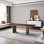Walnut rectangular dining table