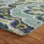 Tapis touffeté à la main 100% laine vert Cementon-29133532
