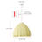 4-Yellow dimmable cloth cover pendant light