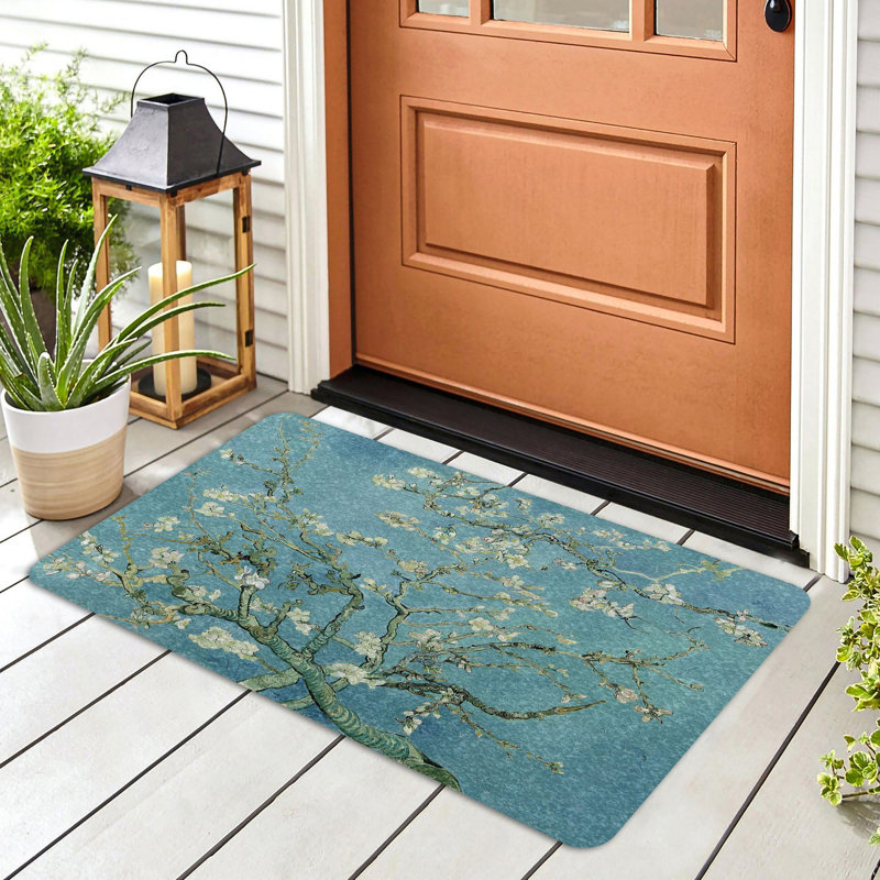Paillasson durable en PVC antidérapant de 15,7 po x 27,6 po | Matériau 100% PVC résistant aux intempéries | Idéal pour une utilisation intérieure et extérieure, facile à nettoyer, design élégant pour les entrées de maison et les patios