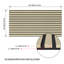 Panneaux muraux à lattes en bois Luxdecor pour mur de 8 panneaux de lattes de bois 47,2 po x 23,6 po-115717717