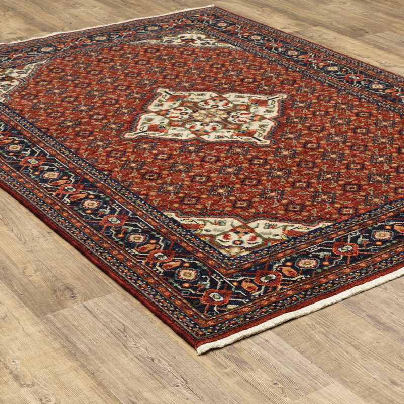 Collinsville Performance Oriental Indoor Rug, Rectangle 6'7" x 9'6"