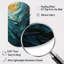 Horloge murale en métal Teal Majestic Motion - Abstract-105565209