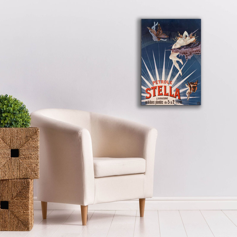 'Petrole Stella' by Gray, Canvas Wall Art, 26" H x 18" W x 0.75" D