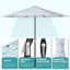Parasol de plage 8 po Crayford