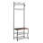 Sikes Entryway Shoe Bench, Coat Rack, Hall Tree Storage Organizer with Hooks