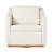 Modern Farmhouse Easy Assembly Upholstered Swivel Armchair-47944558