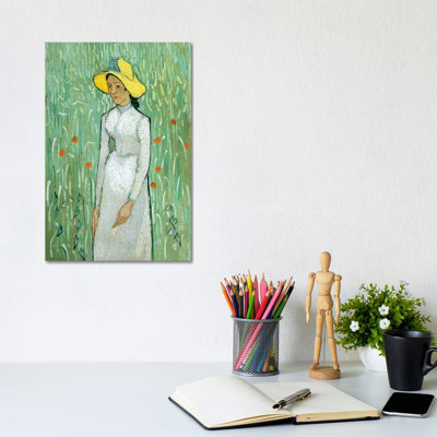Girl In White, 1890 by Vincent Van Gogh - Wrapped Canvas Painting