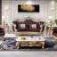 Causeuse en cuir véritable European Luxury